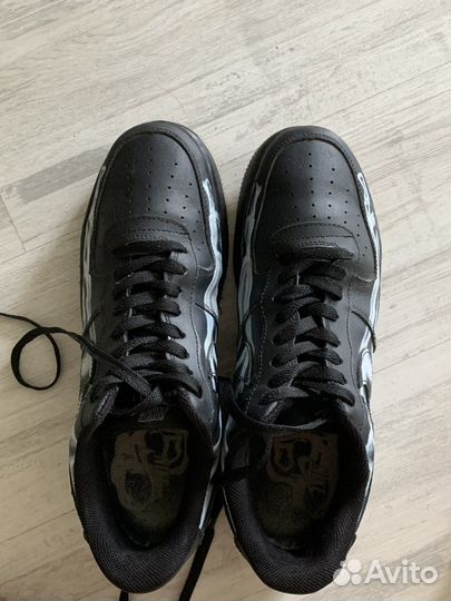 Nike air force 1 low skeleton black