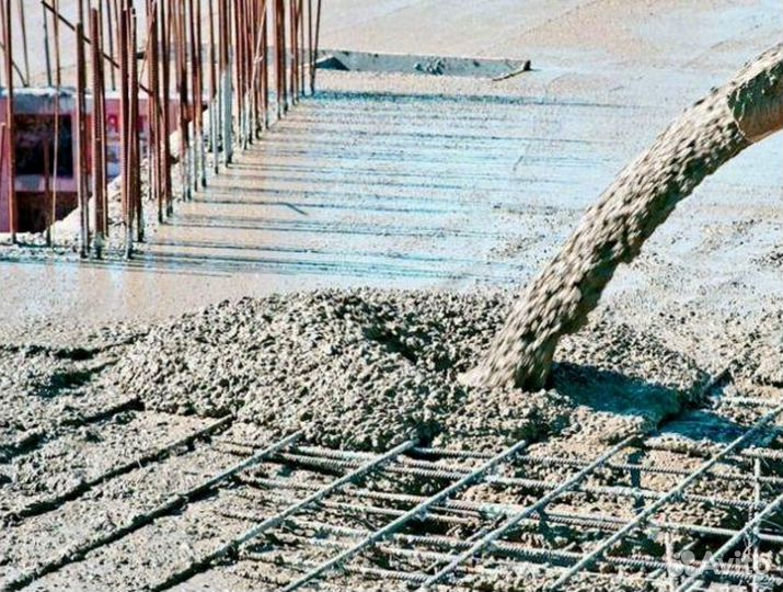 Бетон различных марок, лента 17 метров