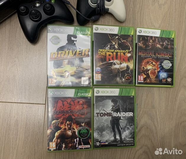 Xbox 360 Е + 250 гб. + игры