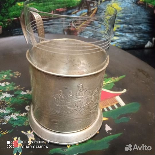 Подстаканник тройка со стаканом