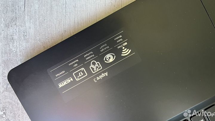 Ноутбук acer на i3 7 поколения 17,3 диагональ
