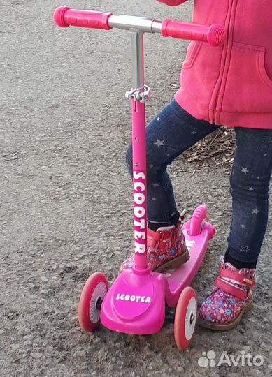 Самокат детский трехколесный бу
