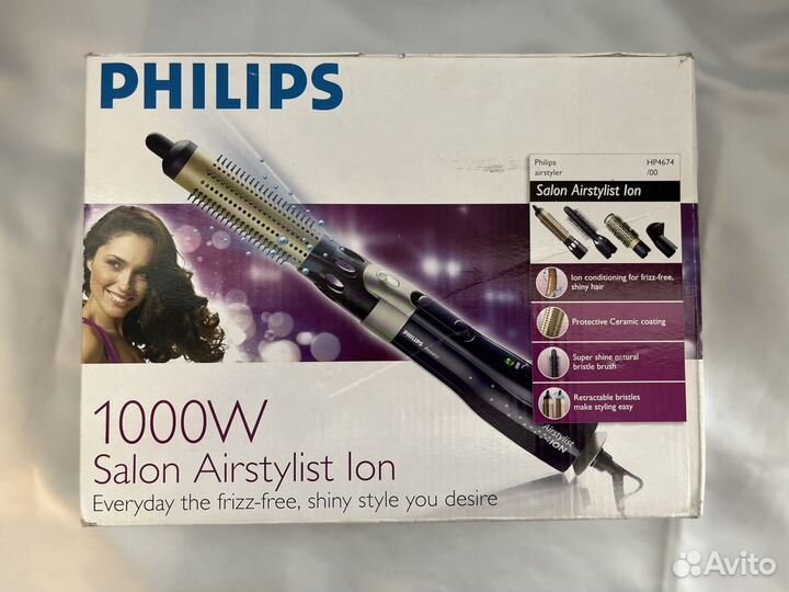 Фен-щетка Philips Salon Airstylist Ion новая 1000W