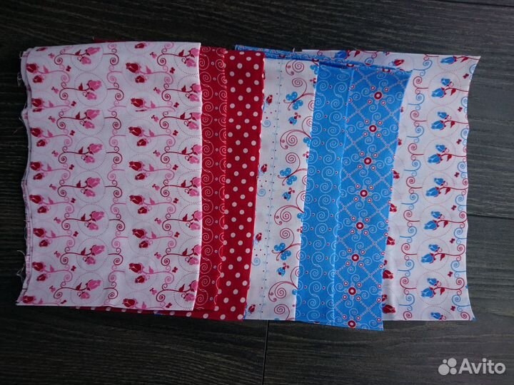 Ткань отрезы печворк хлопок для рукоделия