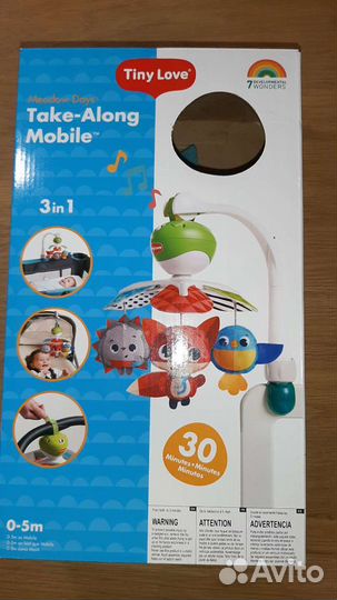 Мобиль tiny love солнечная полянка+подароккарусель