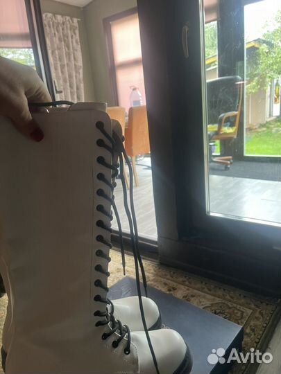 Ботинки сапоги на шнурках 41