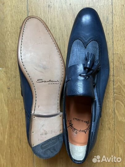 Туфли лоферы Santoni новые 43 (9)