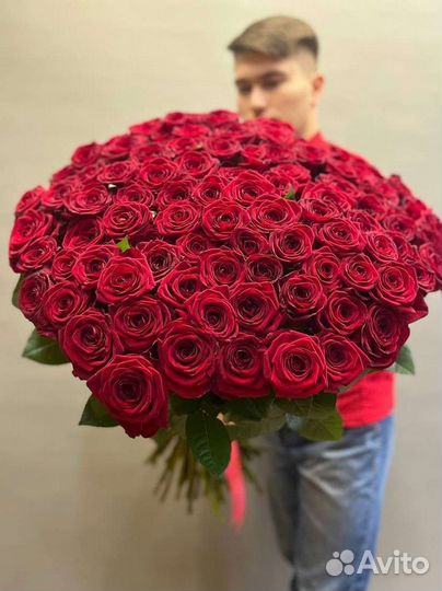 Роза с доставкой ко дню святого Валентина. Цветы