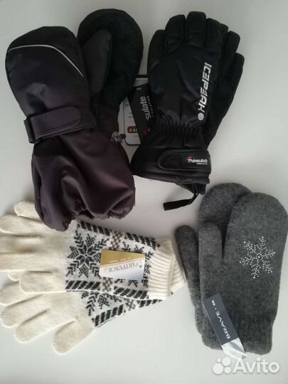 Перчатки, варежки новые