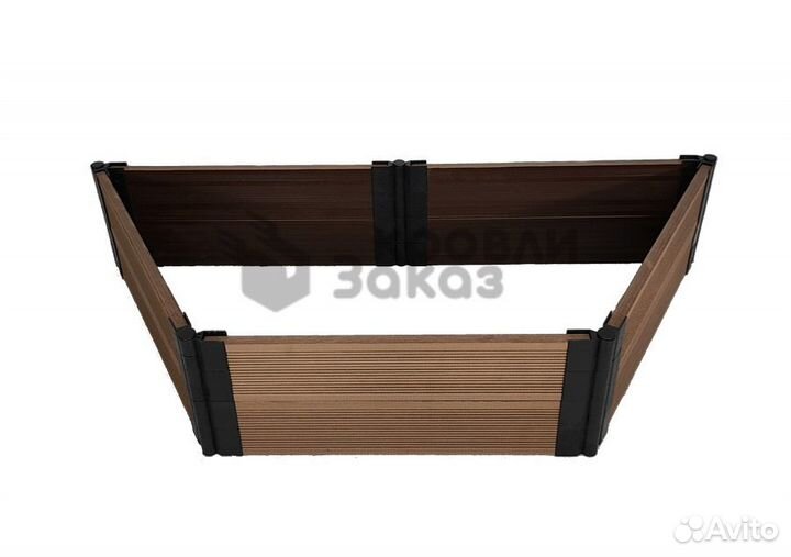 Грядка из дпк Трапеция 750 мм. высотой 300 мм