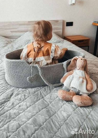 Люлька колыбель вязаная