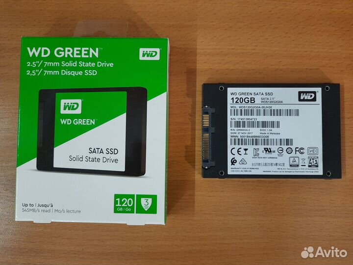 Ccd накопитель WD Green 120GB