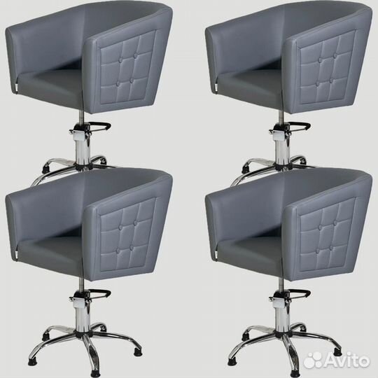 Парикмахерское кресло “гармония” серый