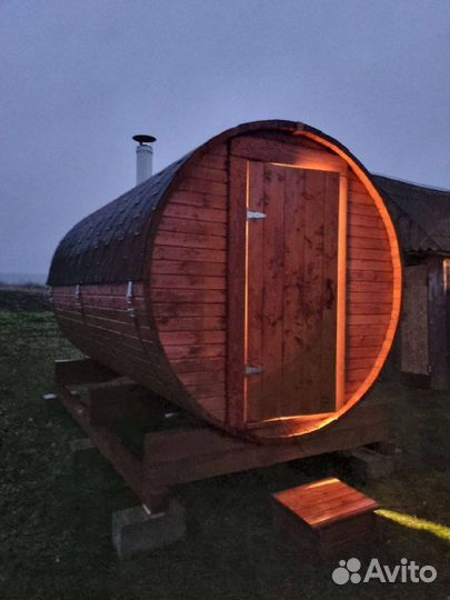 Баня бочка под ключ