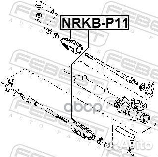 Пыльник рулевой рейки(к-т) nissan almera N15 NR