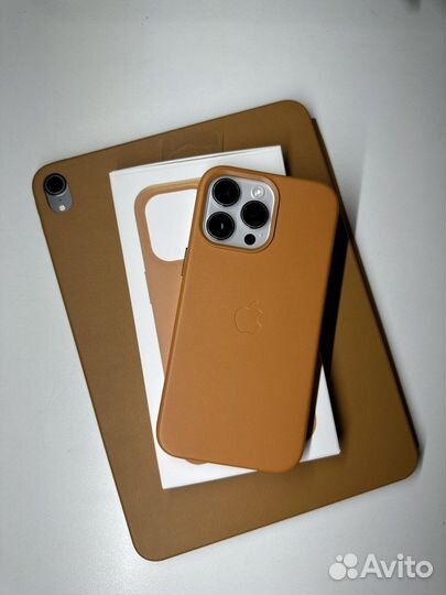 Чехол кожанный на iPhone 14 pro / 14 pro max