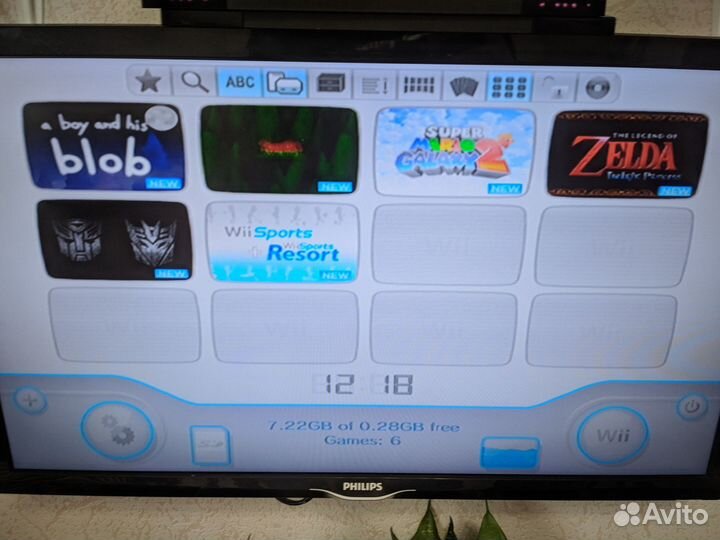 Nintendo Wii.Прошитая.Полный комплект+6 игр сразу