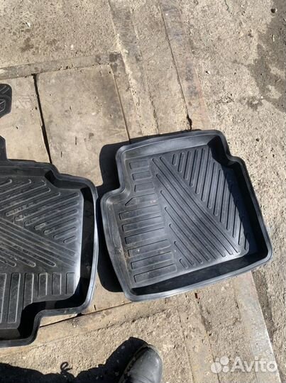 Автомобильные коврики резиновые chevrolet aveo т25