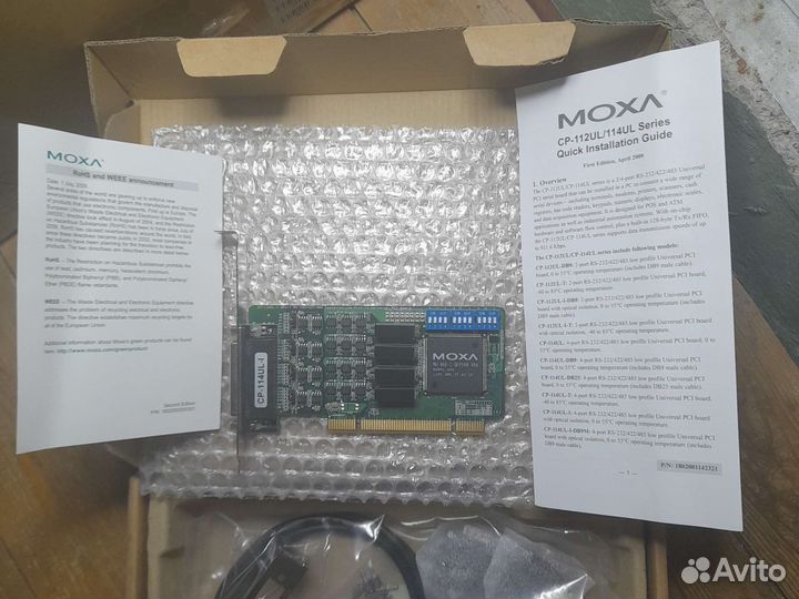 Интерфейсная плата rs232/485/422 moxa