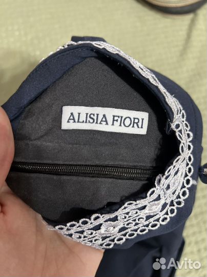 Платье школьное синее