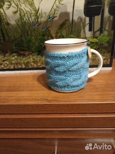 Вязаный чехол для кружки