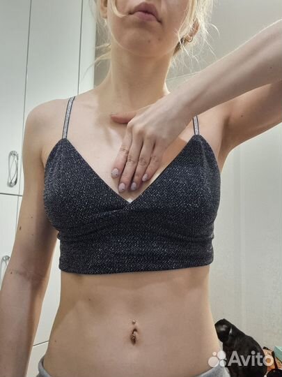 Топ zara блестящий