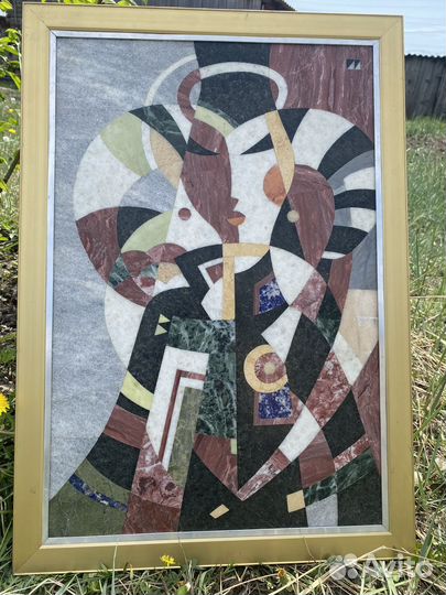 Картина панно флорентийская мозаика