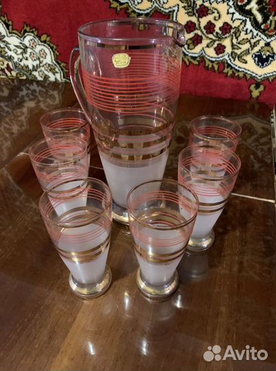 Кувшин со стаканами СССР