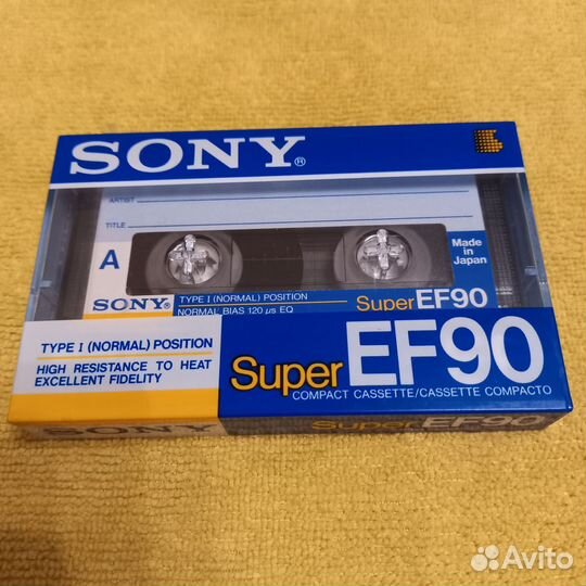 Аудио кассеты sony HF,sony EF,TDK 90 мин. (новые)