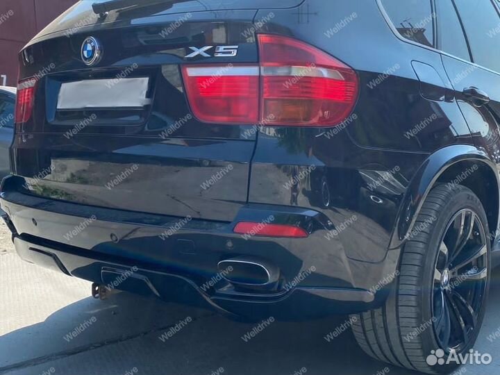 Аэропакет BMW X5 E70 дорест без М пакета черный