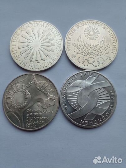 10 марок фрг- серебро