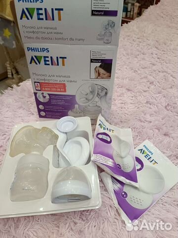 Молокоотсос avent ручной бутылочки