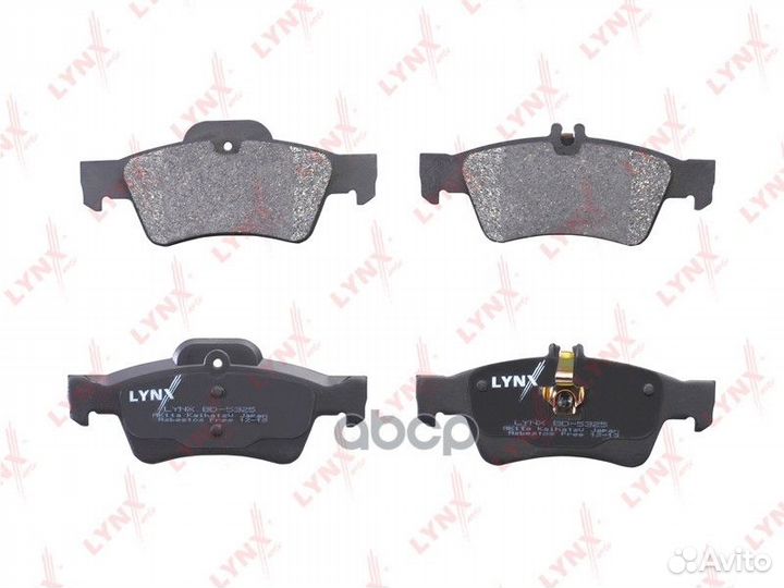 Колодки тормозные дисковые зад BD5325 lynxauto
