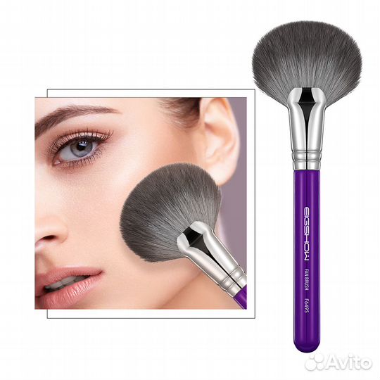 Eigshow Кисть веерная для макияжа лица F649S