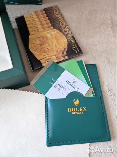 Коробка с документами для часов Rolex