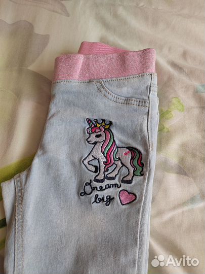 Джинсы для девочки 104