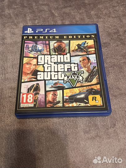 Диск на ps4 гта 5