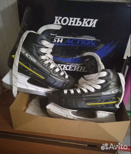 Коньки хоккейные rush action 39 размер