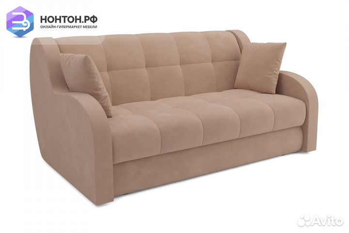 Диван аккордеон Барон велюр бежевый