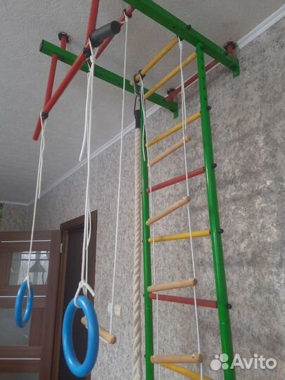 Детский спортивный комплекс для дома с матом