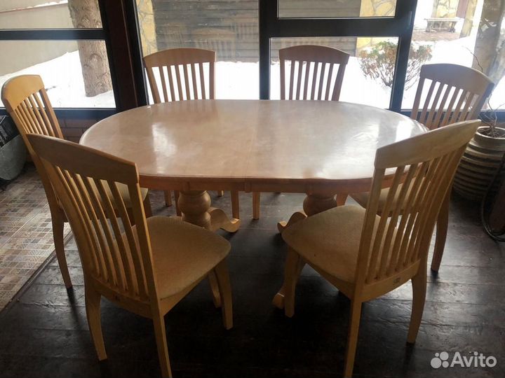 Кухонный стол и стулья комплект