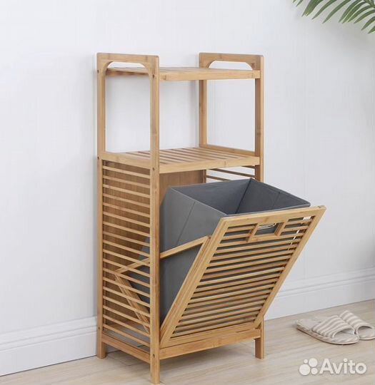 Корзина для белья из бамбука