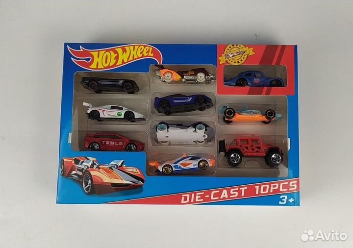 Набор Hot Wheels 10 машинок