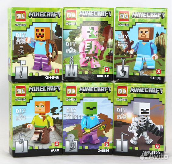 Конструктор MY world: 0180E Персонаж 6 видов