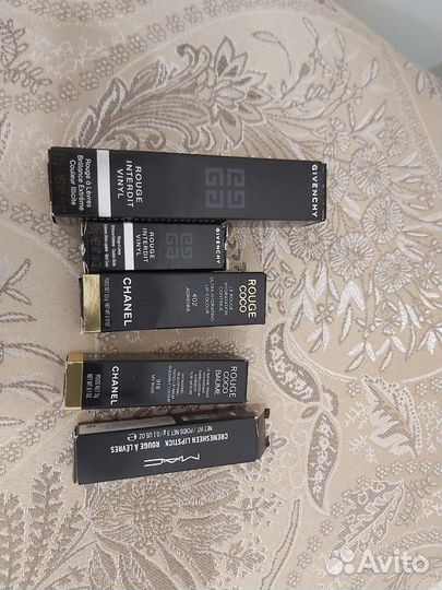 Помады Chanel, Givenchy, Mac оригинал, новые