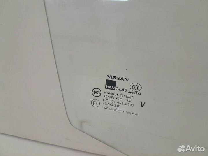 Стекло двери передней правой Nissan Almera Classic
