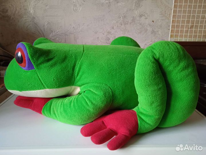 Лягушка большая мягкая игрушка
