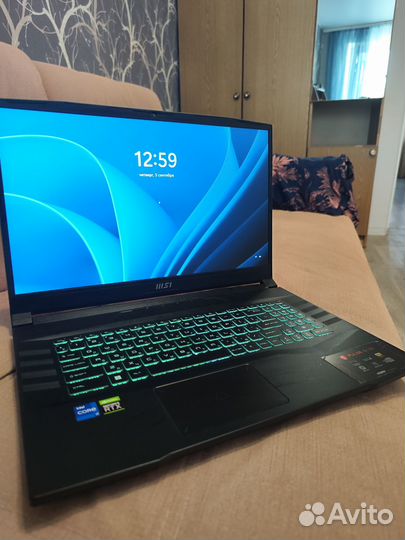 Игровой ноутбук MSI GL76, rtx 3060, i7
