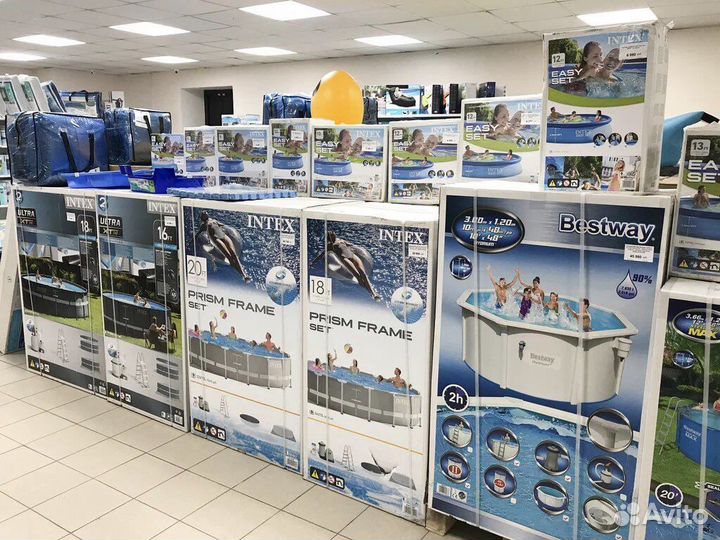 Бассейн каркасный bestway intex