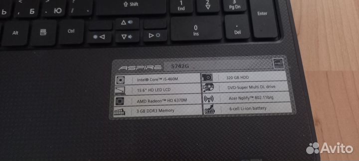 Ноутбук Acer на запчасти